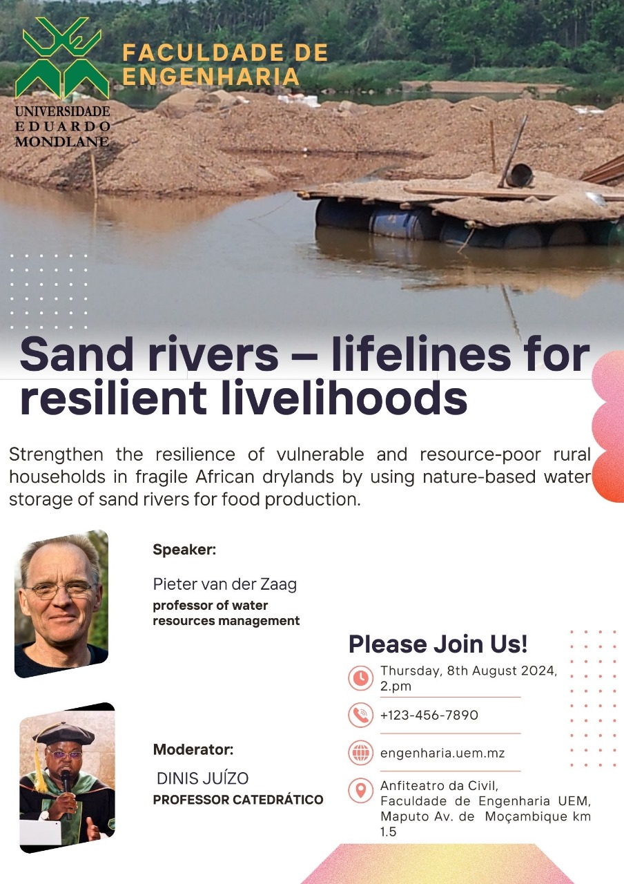 Seminário: Sand rivers – Lifelines for Resilient Livelihoods